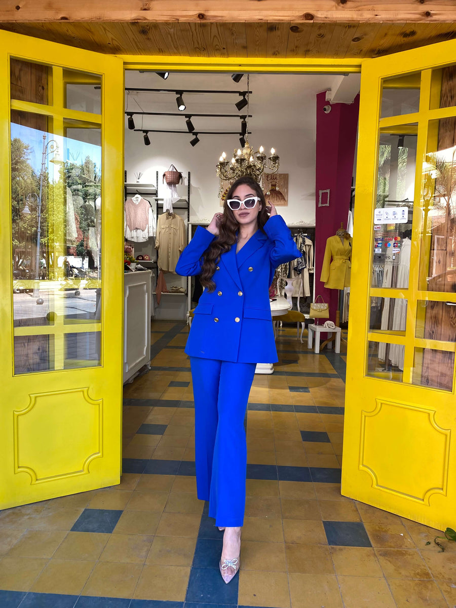 Tailleur Femme Bleu Roi