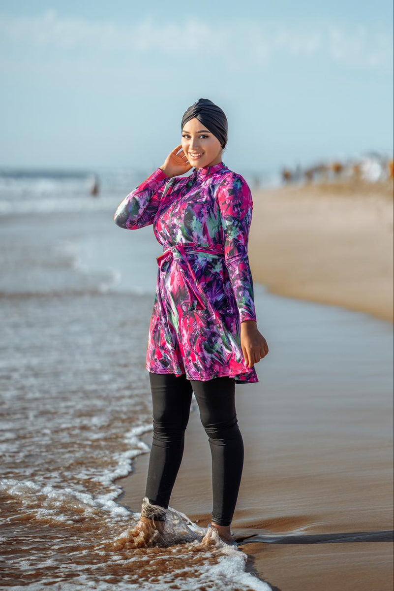 BURKINI SAKURA CINTRÉ - JAUNE