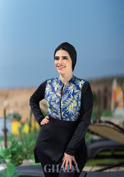 Maillot de bain burkini imprimé floral