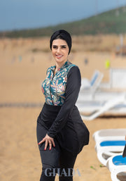 Maillot de bain burkini imprimé floral