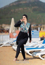 Maillot de bain burkini imprimé floral