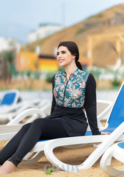 Maillot de bain burkini imprimé floral
