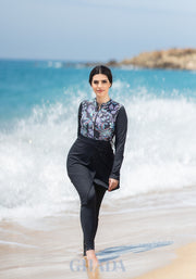 Maillot de bain burkini imprimé floral
