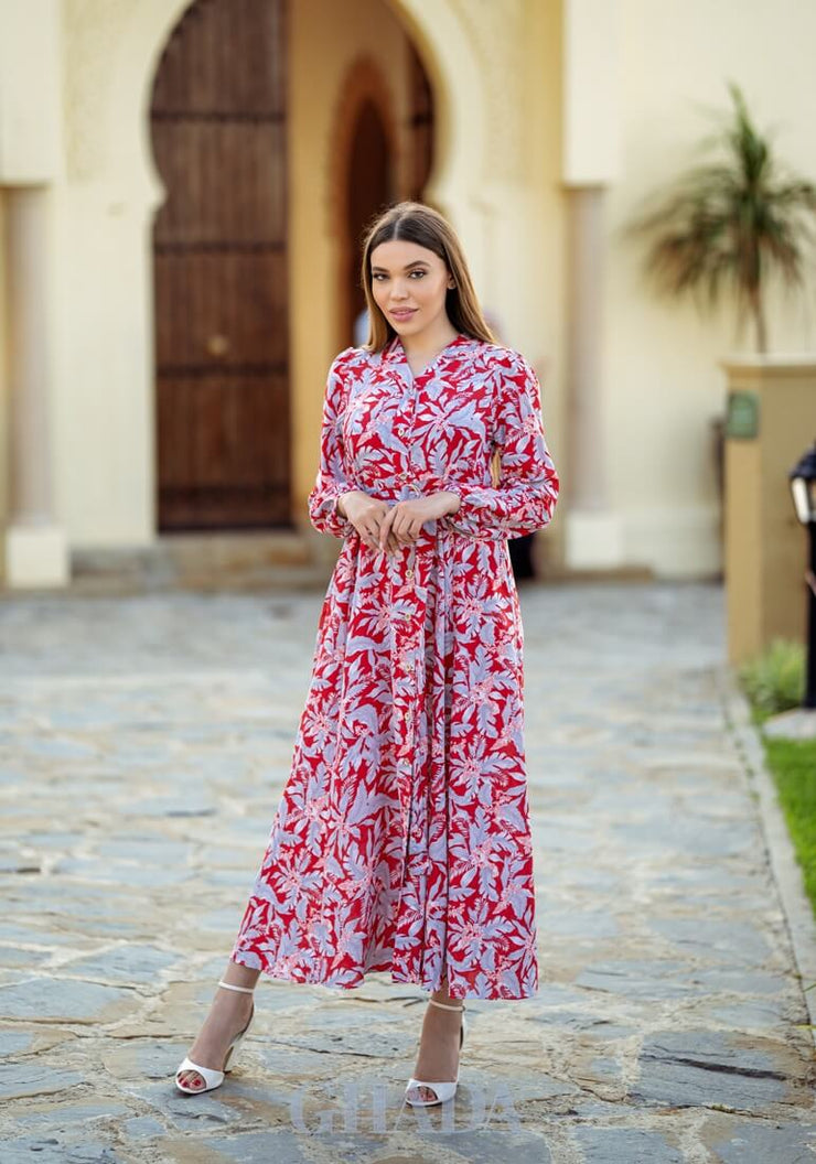 Robe longue imprimé floral