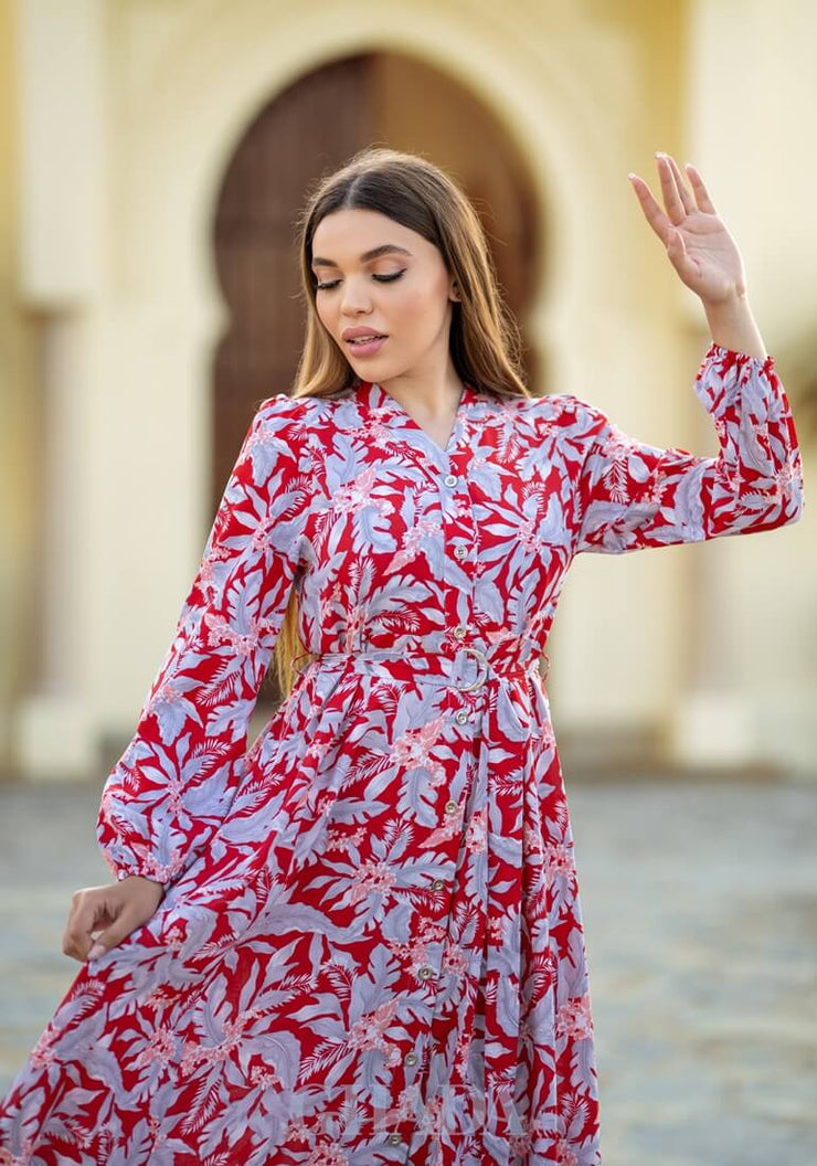 Robe longue imprimé floral