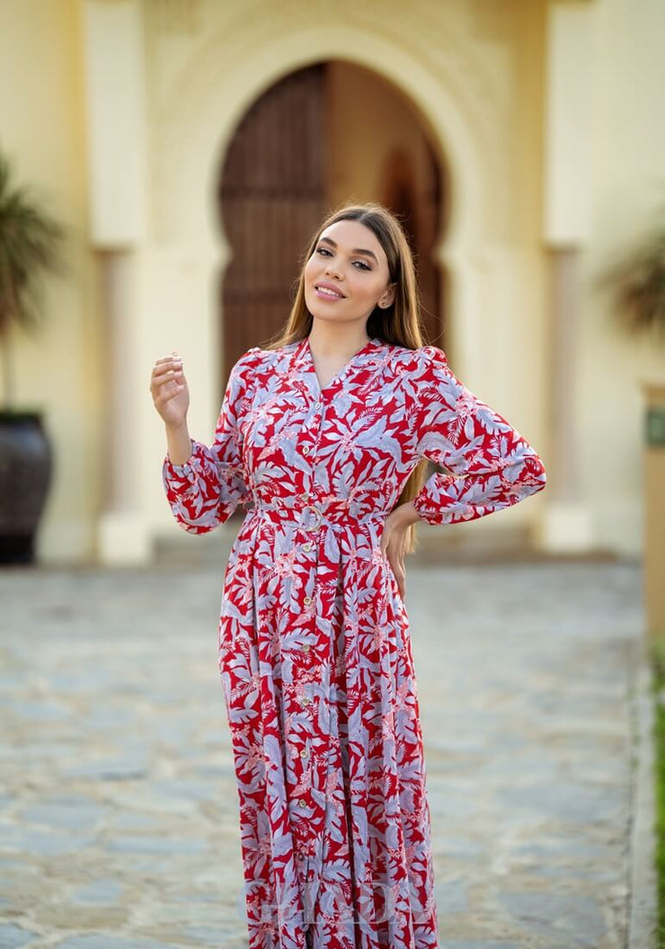 Robe longue imprimé floral