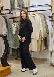 Ensemble Surchemise - pantalon effet denim