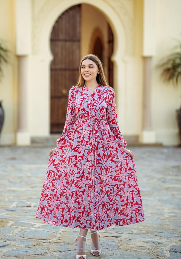 Robe longue imprimé floral