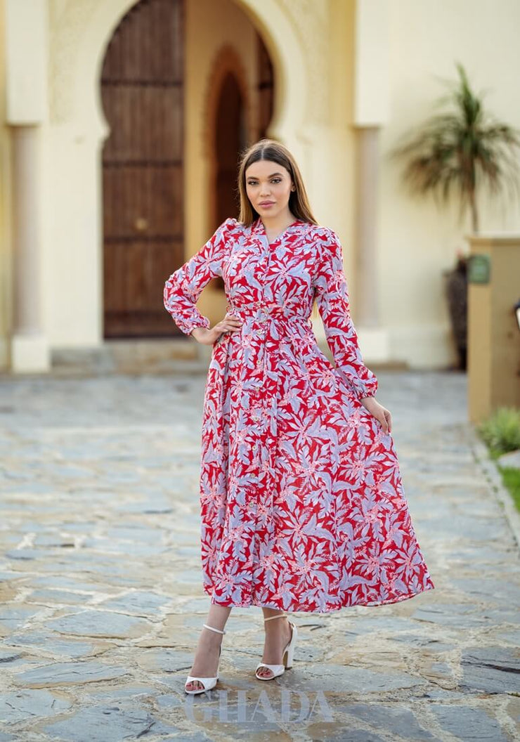 Robe longue imprimé floral