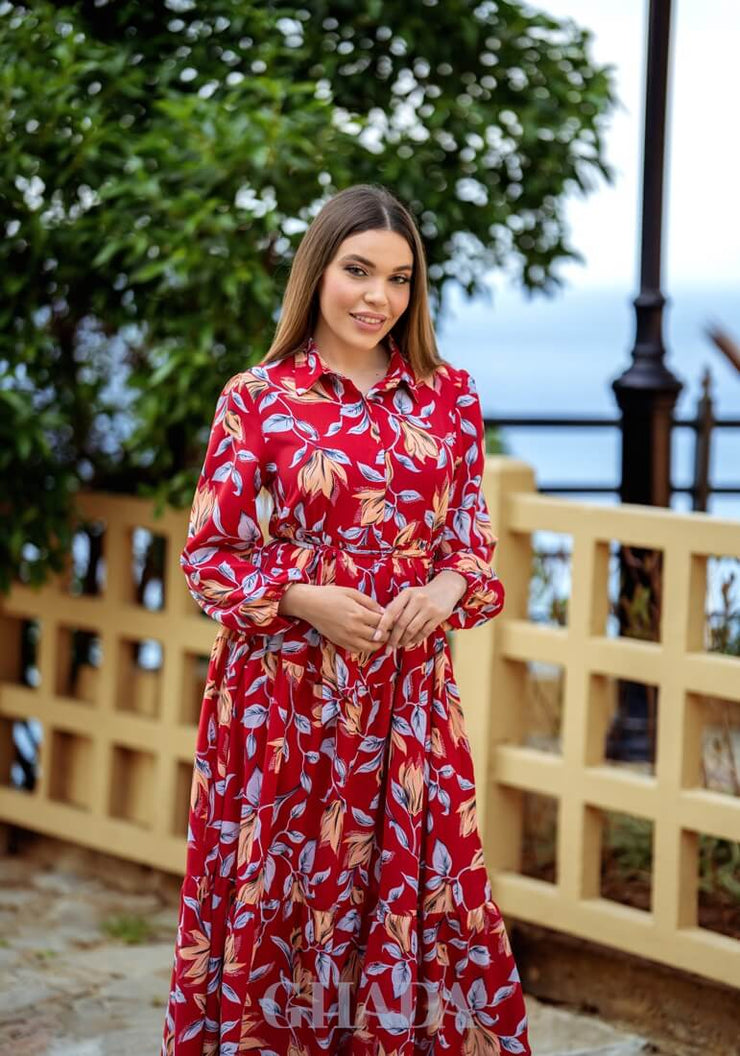 Robe longue imprimé floral