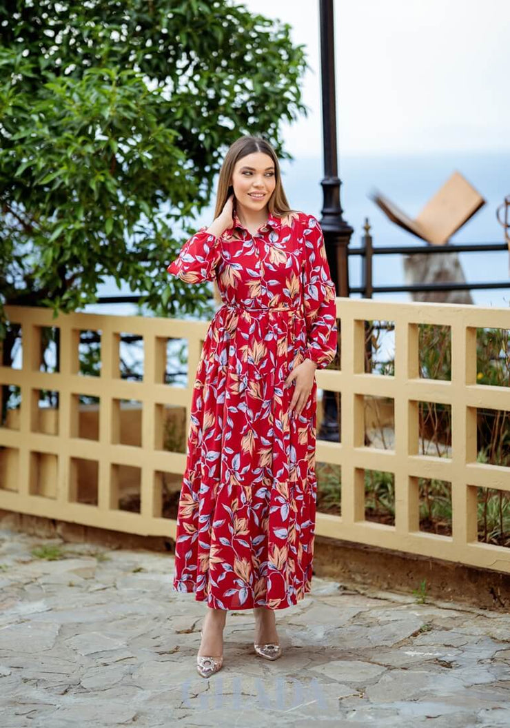 Robe longue imprimé floral