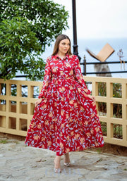 Robe longue imprimé floral