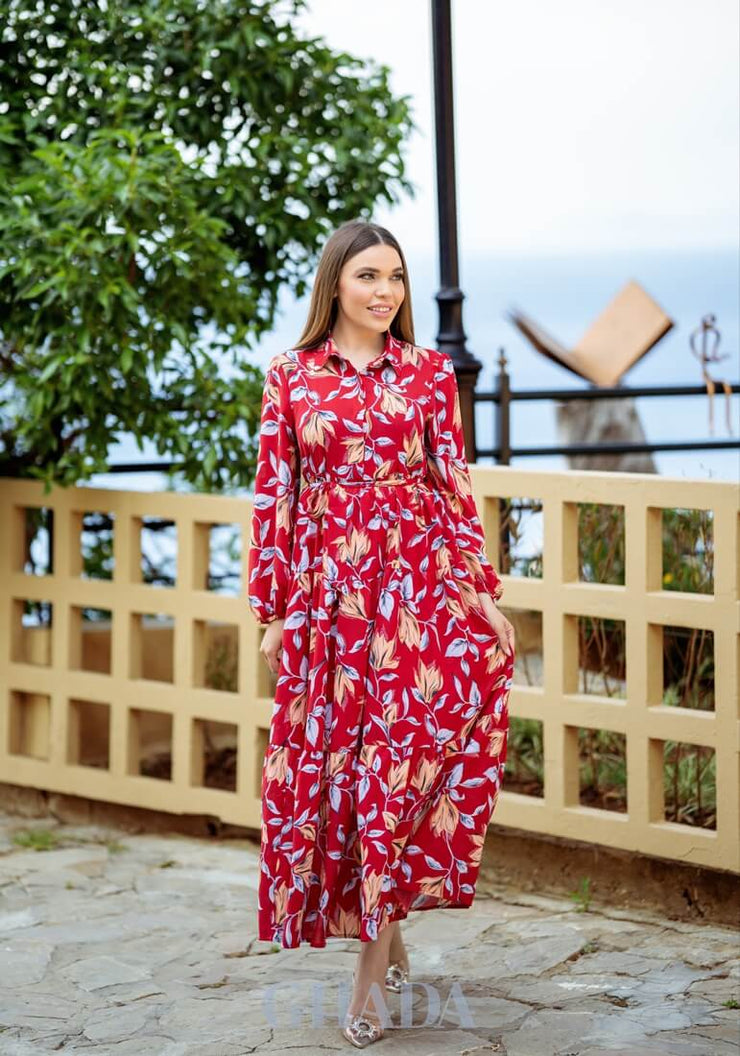 Robe longue imprimé floral