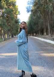 Robe oversize en vert