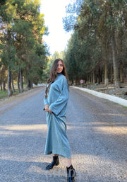 Robe oversize en vert