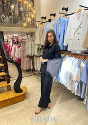 Ensemble chemise & pantalon en noir