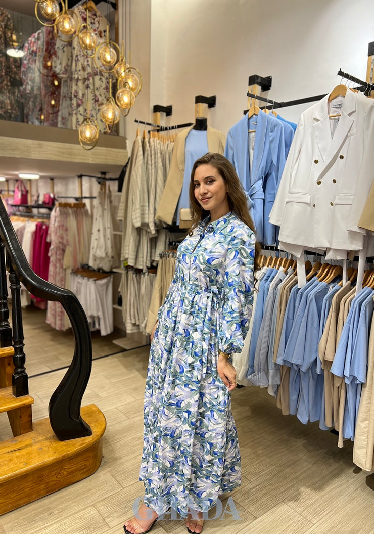 Robe longue imprimée florale