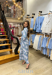 Robe longue imprimée florale