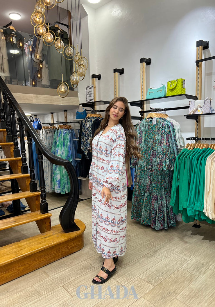 Robe longue imprimée florale