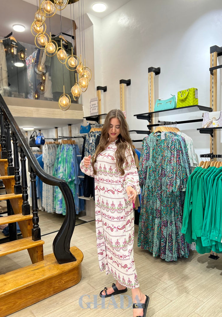 Robe longue imprimée florale
