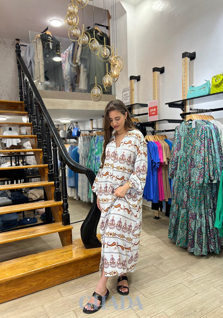 Robe longue imprimée florale