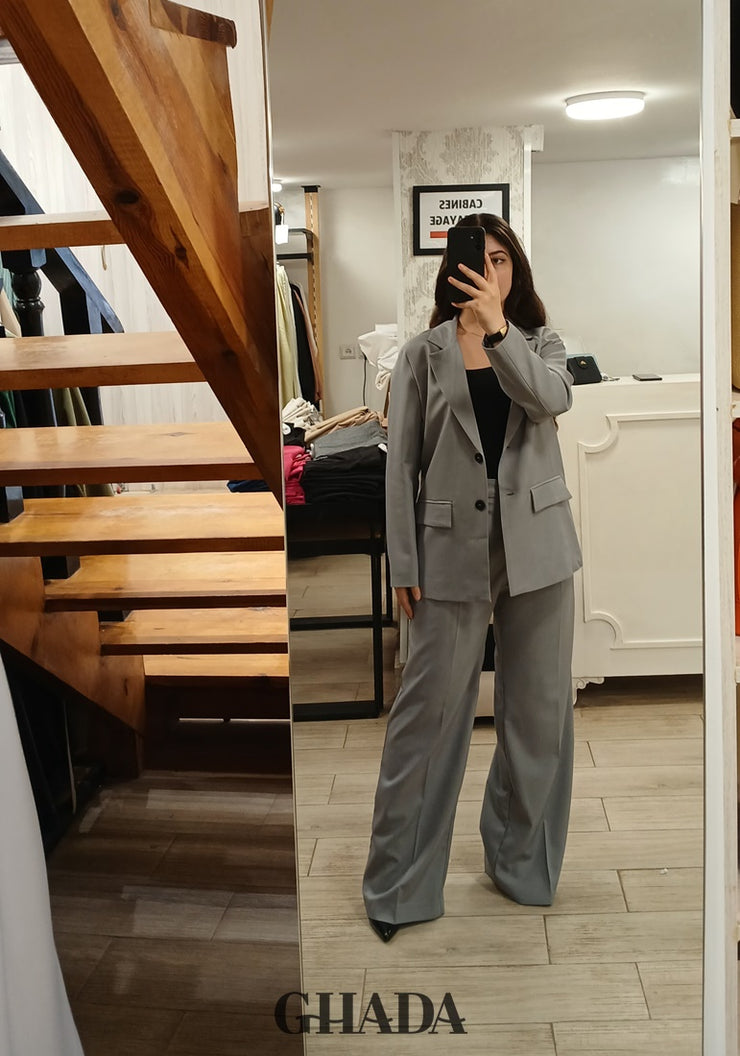 Ensemble tailleur en gris
