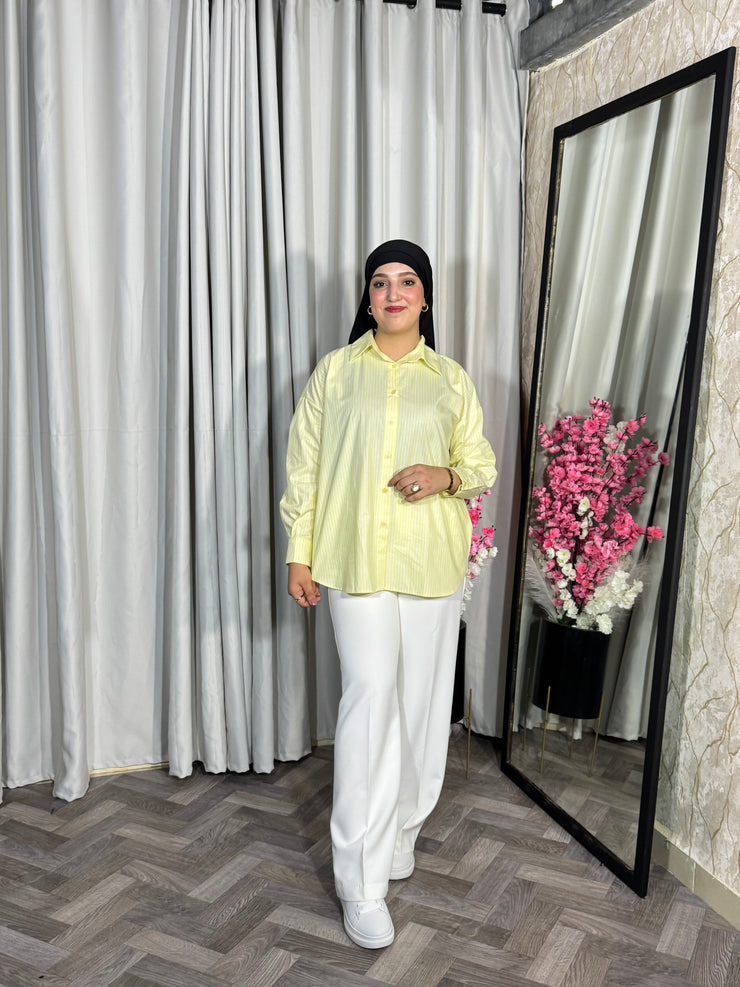 Chemise en jaune