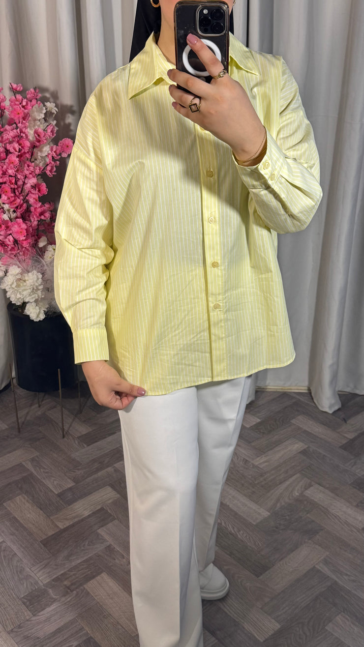 Chemise en jaune
