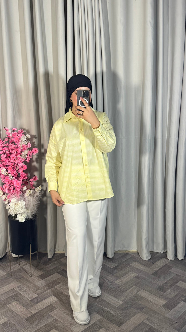 Chemise en jaune