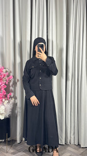 Ensemble veste et jupe en noir