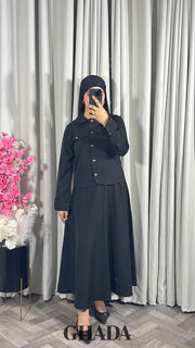 Ensemble veste et jupe en noir