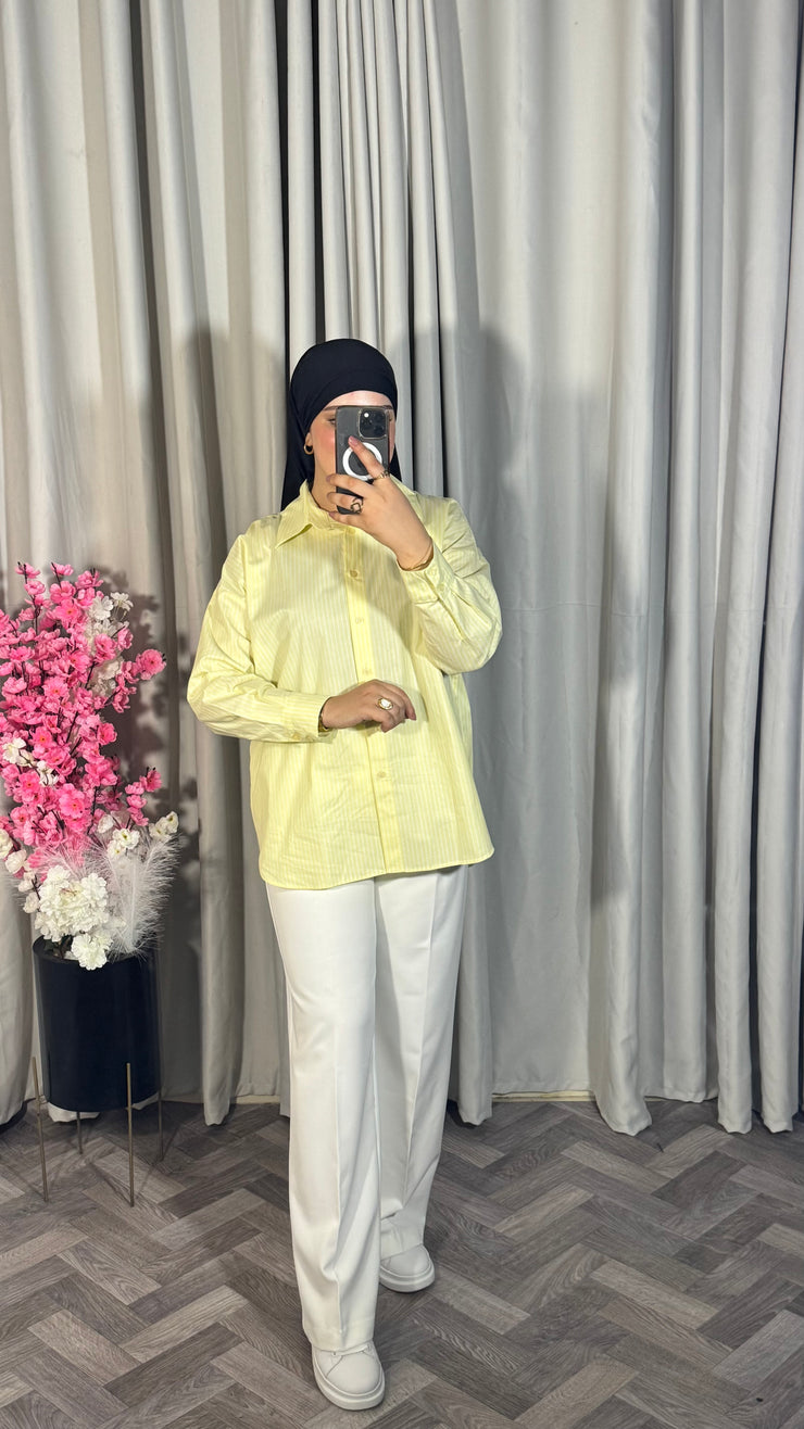 Chemise en jaune
