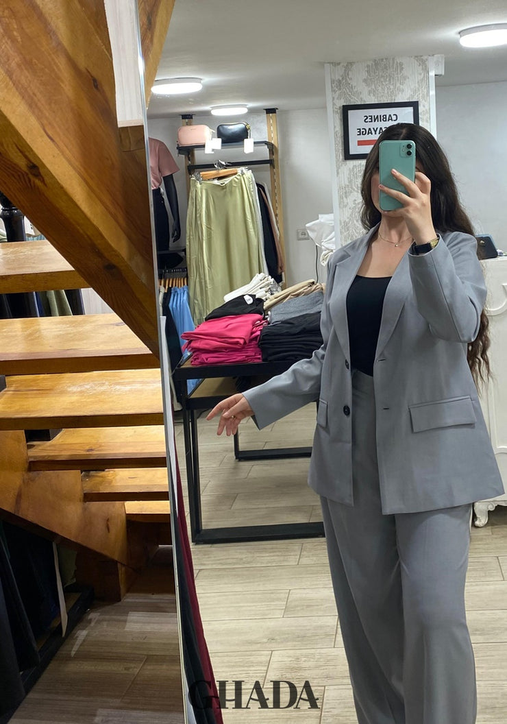Ensemble tailleur en gris