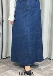 Jupe longue en denim
