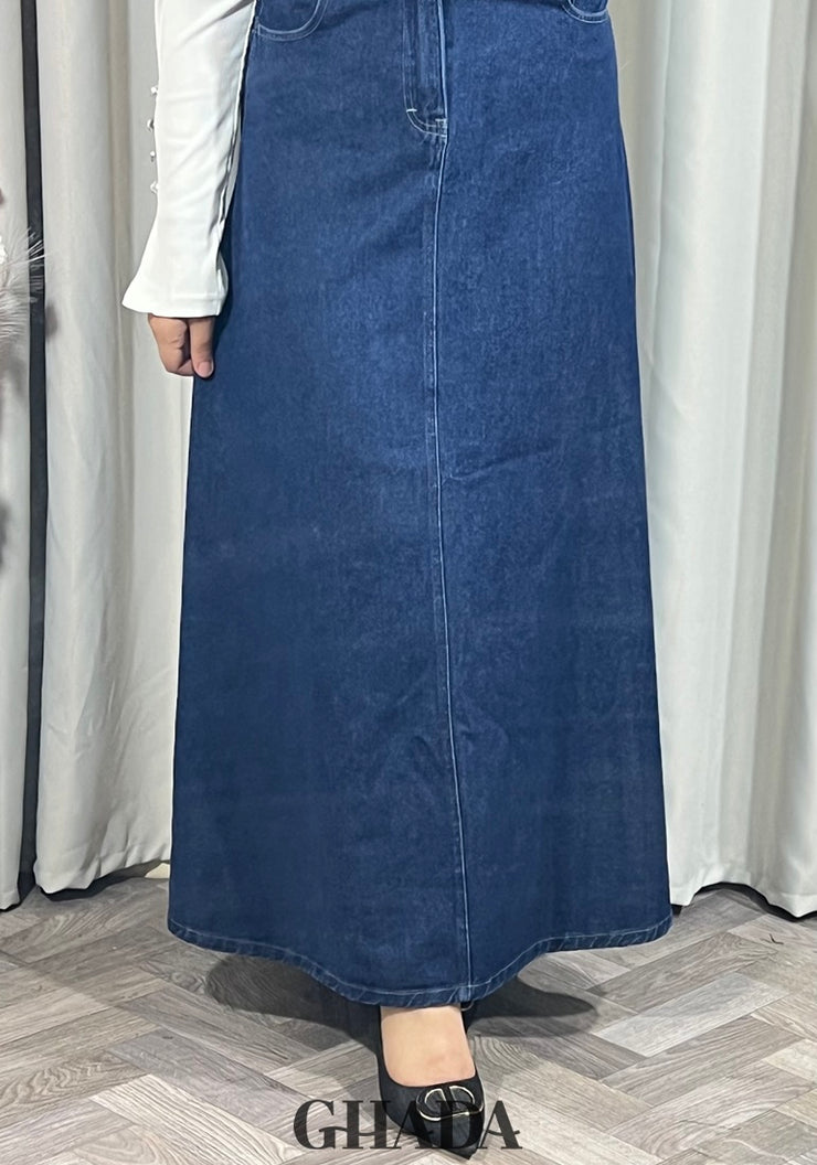 Jupe longue en denim