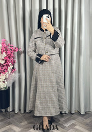 Ensemble veste et jupe en tweed