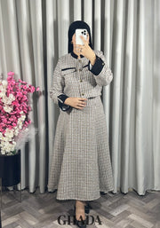 Ensemble veste et jupe en tweed
