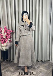 Ensemble veste et jupe en tweed