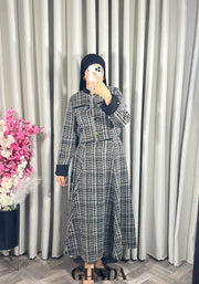 Ensemble veste et jupe en tweed