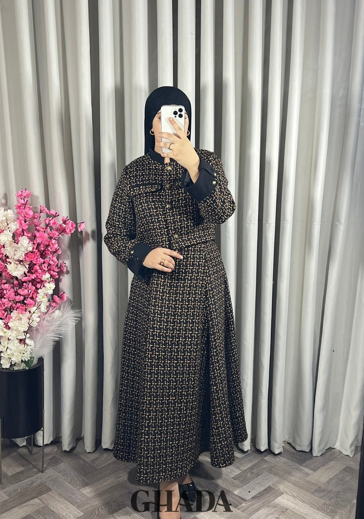 Ensemble veste et jupe en tweed