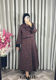 Ensemble veste et jupe en tweed