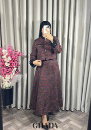 Ensemble veste et jupe en tweed