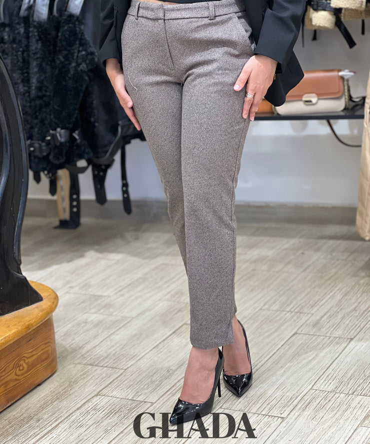 Pantalon en tweed