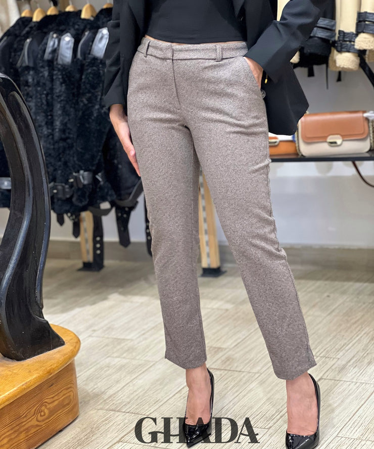 Pantalon en tweed