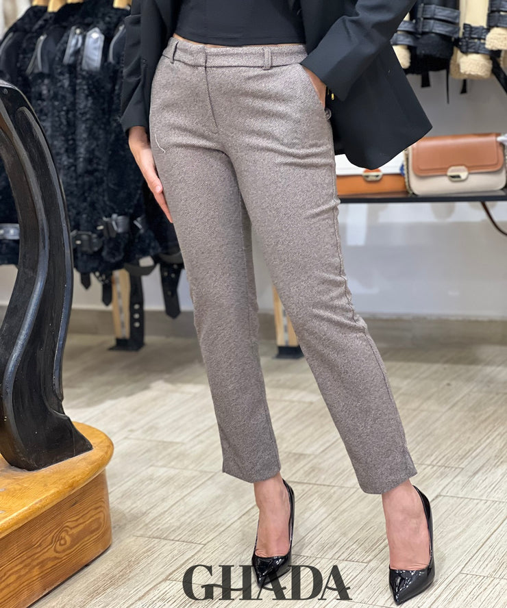 Pantalon en tweed