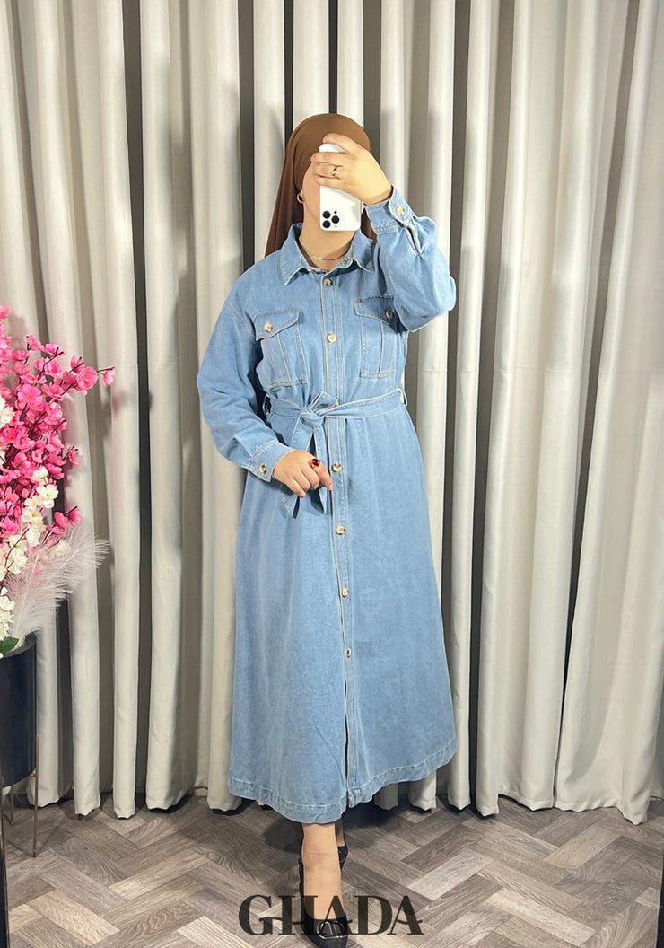 Robe en denim