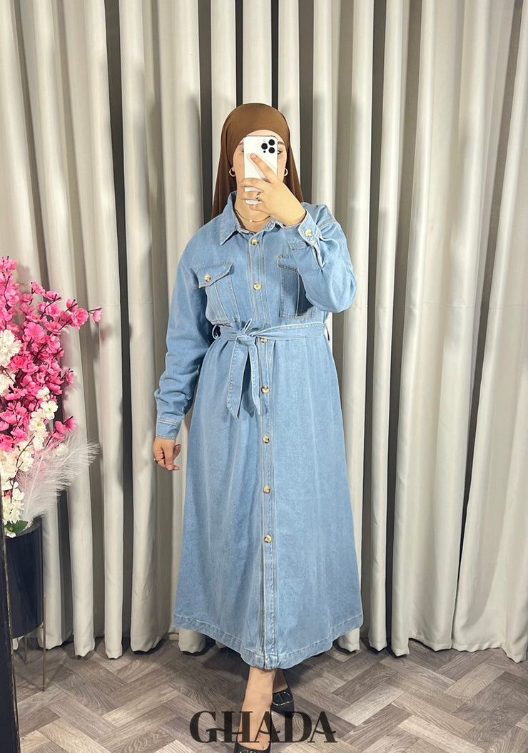 Robe en denim