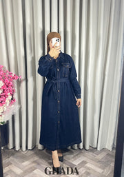 Robe en denim foncé