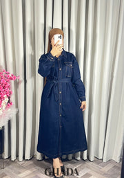 Robe en denim foncé
