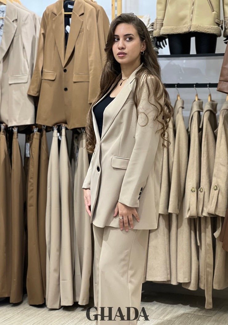 Ensemble tailleur en beige